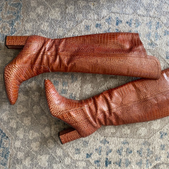 Aquatalia Florina Over The Knee Boot In Brown - Picture 3 of 9